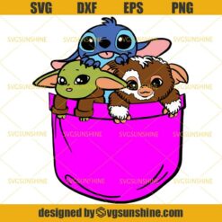 Baby Yoda Stitch Gizmo SVG, Baby Yoda Star Wars SVG, Stitch Disney SVG, Gremlins Gizmo SVG