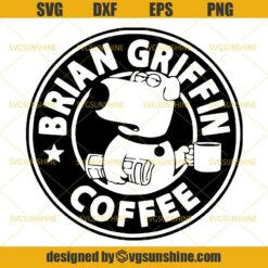 Brian Griffin Coffee Svg, Brian Griffin from Family Guy Svg