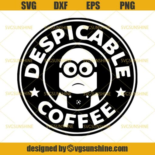 Despicable Coffee Svg, Minions Svg, Despicable Me Minion Starbucks Svg