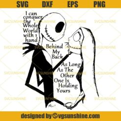 Jack and Sally Conquer The World Svg, Jack Skellington Svg, Nightmare Before Christmas Svg, Halloween Svg