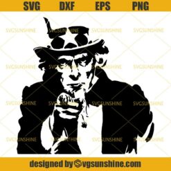 Uncle Sam SVG DXF EPS PNG Cutting File for Cricut