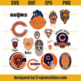 Chicago Bears Svg Bundle, Chicago Bears Logo Svg, NFL Svg, Football Svg ...