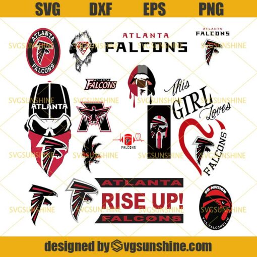Atlanta Falcons Svg Bundle, Atlanta Falcons Logo Svg, NFL Svg, Football Svg Bundle, Football Fan Svg