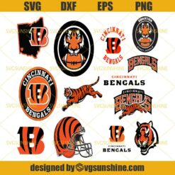 Cincinnati Bengals Svg Bundle, Cincinnati Bengals Logo Svg, NFL Svg, Football Svg Bundle, Football Fan Svg