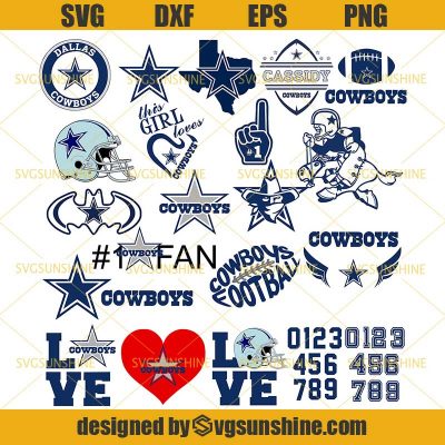 Dallas Cowboys Svg Bundle, Dallas Cowboys Logo Svg, NFL Svg, Football ...