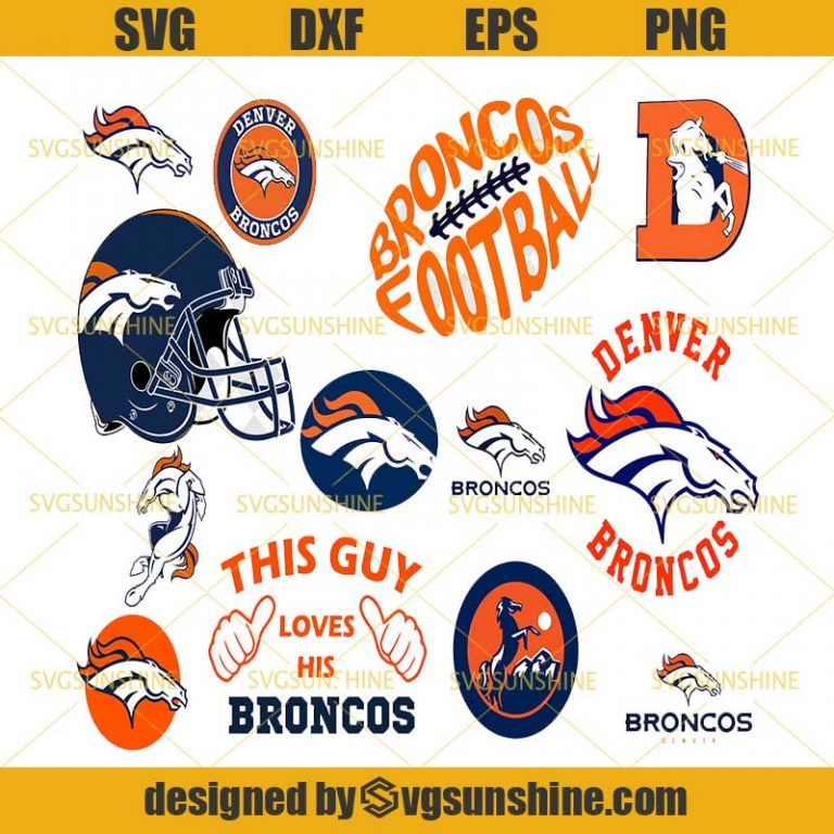 Denver Broncos Svg Bundle, Denver Broncos Logo Svg, NFL Svg, Football ...