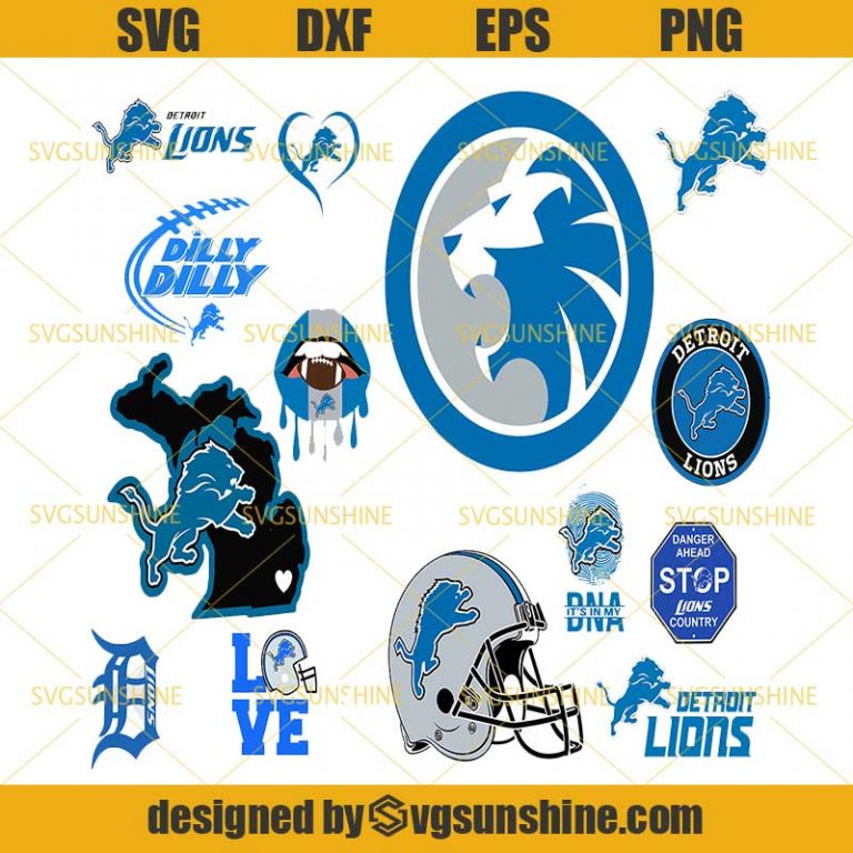Detroit Lions Svg Bundle, Detroit Lions Logo Svg, NFL Svg, Football Svg ...