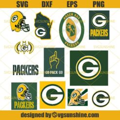 Green Bay Packers Svg Bundle, Green Bay Packers Logo Svg, NFL Svg, Football Svg Bundle, Football Fan Svg