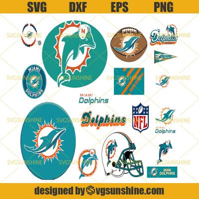 Miami Dolphins Svg Bundle, Miami Dolphins Logo Svg, NFL Svg, Football ...