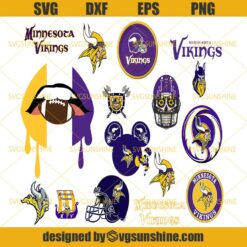 Minnesota Vikings Svg Bundle, Minnesota Vikings Logo Svg, NFL Svg, Football Svg Bundle, Football Fan Svg