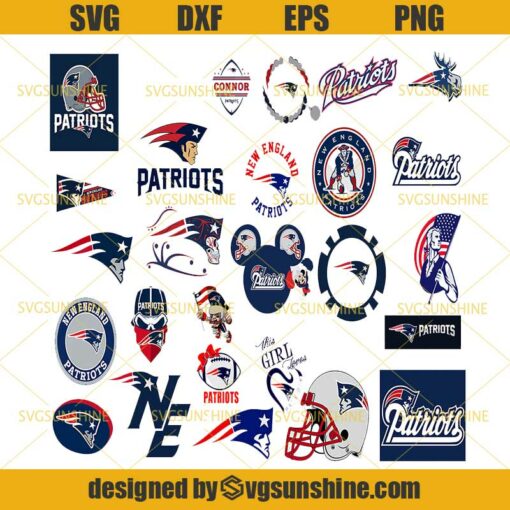 New England Patriots Svg Bundle, New England Patriots Logo Svg, NFL Svg, Football Svg Bundle, Football Fan Svg