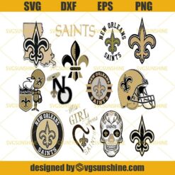 New Orleans Saints Svg Bundle, New Orleans Saints Logo Svg, NFL Svg, Football Svg Bundle, Football Fan Svg