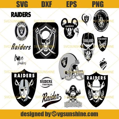 Oakland Raiders Svg Bundle, Oakland Raiders Logo Svg, NFL Svg, Football ...