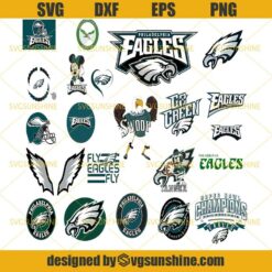 Philadelphia Eagles Svg Bundle, Philadelphia Eagles Logo Svg, NFL Svg, Football Svg Bundle, Football Fan Svg