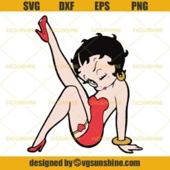 Betty Boop SVG DXF EPS PNG Cutting File for Cricut