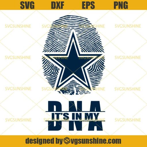 Cowboys It’s In My DNA Svg, Dallas Cowboys Svg, Football Svg