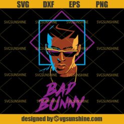 Bad Bunny Rapper SVG DXF EPS PNG Cutting File for Cricut