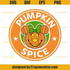 Pumpkin Spice Minnie Mouse Starbucks Coffee SVG, Pumpkin SVG, Minnie Mouse SVG, Halloween Starbuck SVG