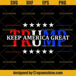 Trump SVG, Trump 2020 American Flag Distressed Vintage SVG