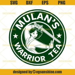 Mulan Starbucks Coffee SVG, Princess Mulan SVG, Disney Starbucks SVG