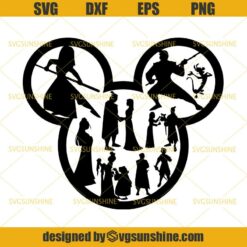 Mulan Mickey Head SVG, Disney SVG, Mulan SVG