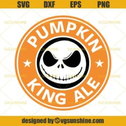 Pumpkin King Ale Jack Skellington Starbucks Coffee SVG, Halloween Starbuck SVG