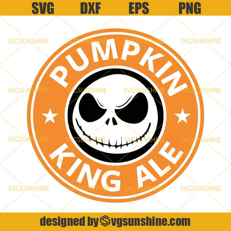 Download Pumpkin King Ale Jack Skellington Starbucks Coffee SVG ...