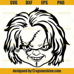 Chucky Face SVG Digital File, Chucky Horror Movie SVG