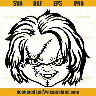 Chucky Face SVG Digital File, Chucky Horror Movie SVG - Sunshine