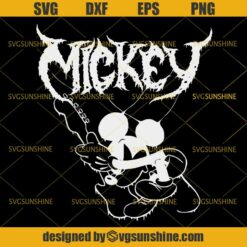 Disney Mickey Mouse Band Rock Metal SVG DXF EPS PNG