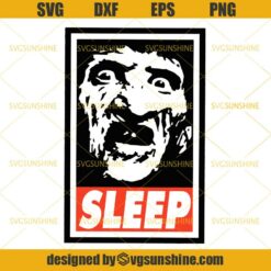 Freddy Krueger Sleep SVG DXF EPS PNG Cutting File for Cricut