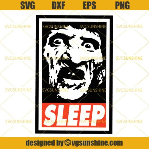 Freddy Krueger Sleep SVG DXF EPS PNG Cutting File for Cricut