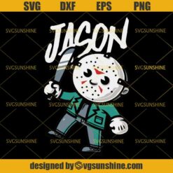 Jason Voorhees Cartoon SVG DXF EPS PNG Cutting File for Cricut