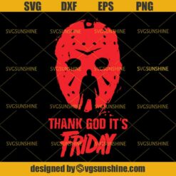 Jason Voorhees Thank God It’s Friday SVG, Horror Movies Killers Halloween SVG