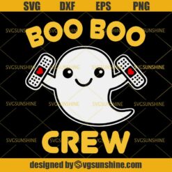 Boo Boo Crew SVG, Boo Ghost Halloween SVG PNG DXF EPS