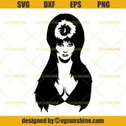 Elvira Face SVG DXF EPS PNG Cutting File for Cricut