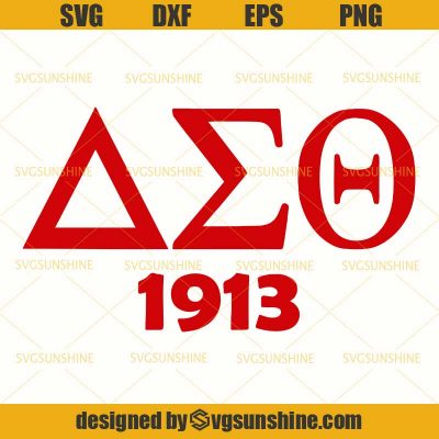 Delta Sigma Theta 1913 SVG, Delta Sorority SVG, Delta Sigma Theta Logo ...