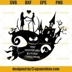 Jack And Sally SVG, The Nightmare Before Christmas SVG, Halloween SVG, Jack Skellington SVG
