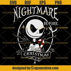 Jack Skellington SVG, Nightmare Before Christmas SVG