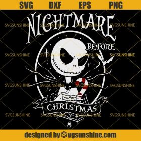 Jack Skellington SVG, Nightmare Before Christmas SVG - Sunshine