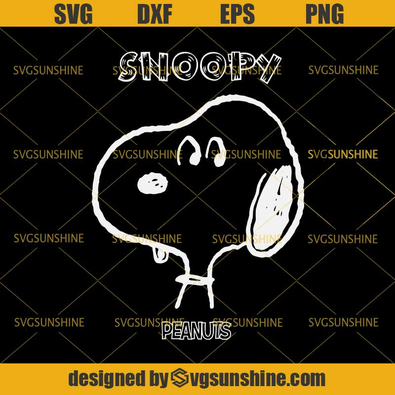 Peanuts Snoopy Svg Png Dxf Eps Cutting File For Cricut Sunshine