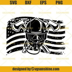 Firefighter American Flag SVG, USA Flag Firefighter Mask SVG, Firefighter SVG PNG DXF EPS