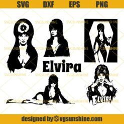 Elvira SVG Bundle, Elvira SVG PNG DXF EPS, Halloween SVG