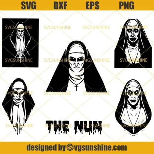 The Nun SVG Bundle, The Nun SVG PNG DXF EPS, Halloween SVG Bundle