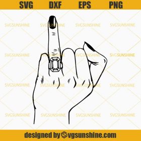 Wedding Finger SVG, Wedding Ring SVG, Ring SVG, Diamond Ring SVG, Bride ...