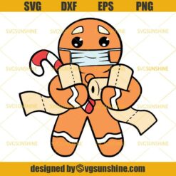 Oh Snap Gingerbread Man With Face Mask 2020 SVG, Gingerbread SVG, Christmas Quarantine SVG, Christmas 2020 SVG