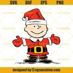 Charlie Brown Merry Christmas SVG PNG DXF EPS Cricut Cut File