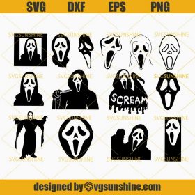 Scream SVG Bundle, Ghostface SVG Bundle, Halloween SVG Cut Files ...