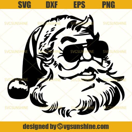 Santa Clause Christmas SVG PNG DXF EPS Cut Files Clipart Cricut
