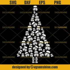 Stormtrooper Christmas Tree SVG, Stormtrooper SVG, Star Wars Christmas SVG DXF EPS PNG
